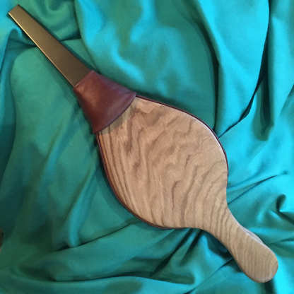 Oak bellows, hazel leather